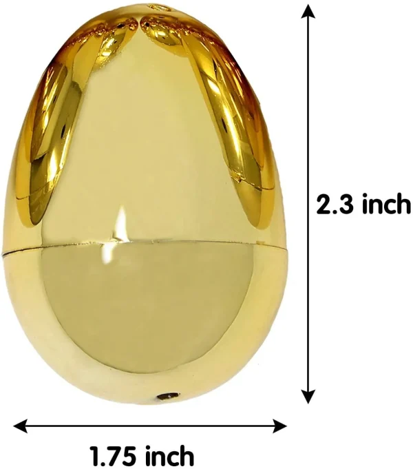 72Pcs Golden and Metallic Easter Egg Shells 2.3in