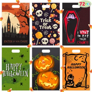 72pcs Halloween Goodie Bags Party Favors