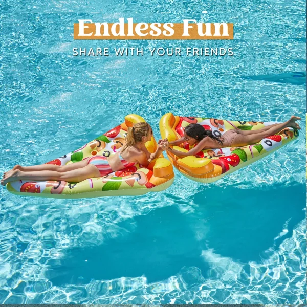 75in Giant Inflatable Vegetarian Pizza Slice Pool Float