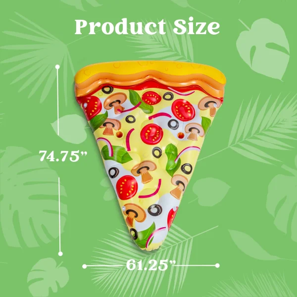 75in Giant Inflatable Vegetarian Pizza Slice Pool Float