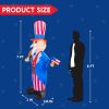 7ft Patriotic Inflatable Uncle Sam with Eagle and American Flag