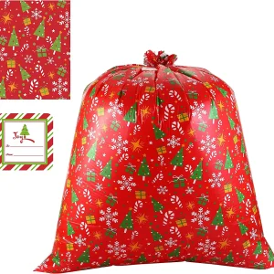 8pcs Jumbo Christmas Gift Bags with Tags 36x44in