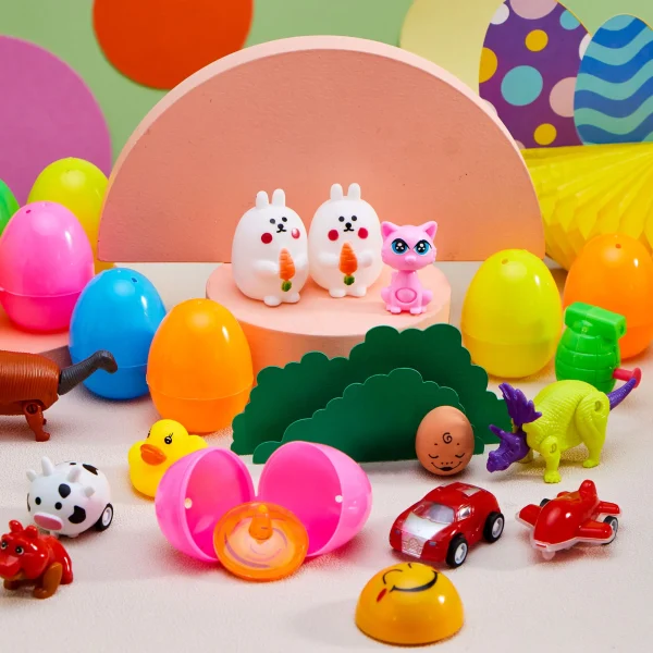 80Pcs Novelty Toys Prefilled Easter Eggs