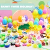 80Pcs Toys and Stickers Prefilled Easter Eggs