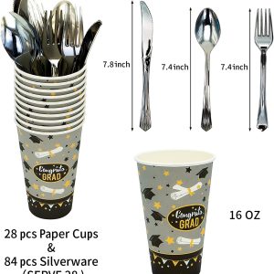 Cup + Plates + Napkin + Silverware (Serve 28)