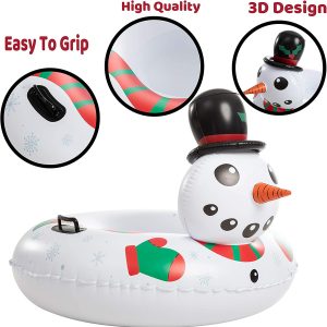 Inflatable Snowman Snow Tube 47in