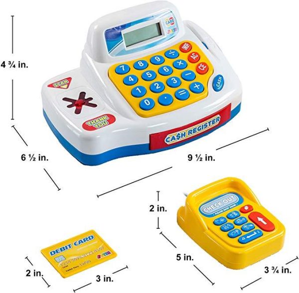 Pretend Play Calculator Cash Register for Kids