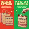 24pcs Christmas Holiday Kraft Gift Bags