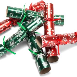 10 Christmas No Snap Party Favor (Red & Green)