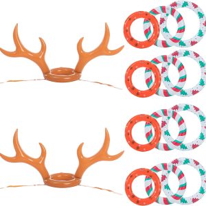 2 Sets Inflatable Reindeer Toss Game