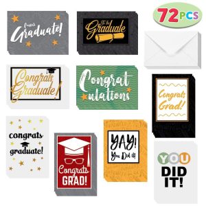 Graduation Cards with Envelopes, 72 Pcs