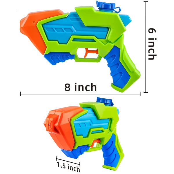 8pcs Aqua Phaser Assorted Pistol Water Guns