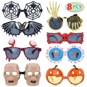 8pcs Halloween Costume Glasses