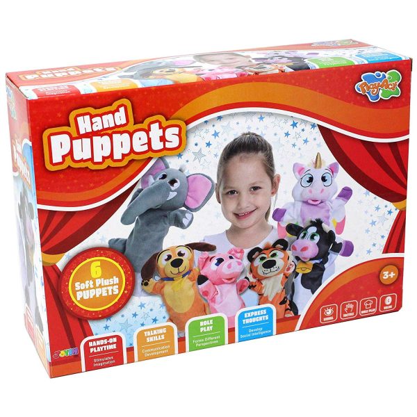 6pcs Animal Hand Puppets