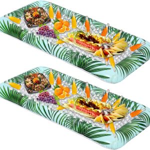 Green Luau Themed Inflatable Serving Bars, 2 Pack – SLOOSH