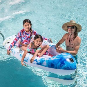 67″x34″ Inflatable Boat Swimming Pool Float (White) – SLOOSH