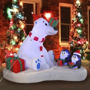 6ft Large Polar Bear Giveaway Gifts Inflatable