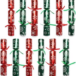 10 Christmas No Snap Party Favor (Red & Green)
