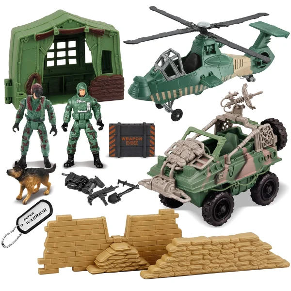 Best 9Pcs Army Men Action Figures Toy Set