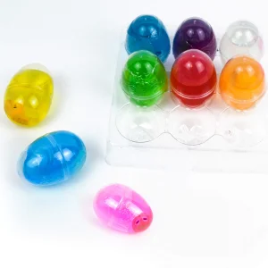 9Pcs Crystal Slime and Resin Figures Prefilled Easter Eggs