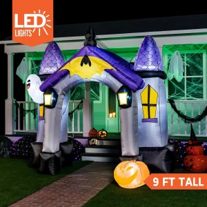 9ft Halloween Inflatable Haunted House Archway