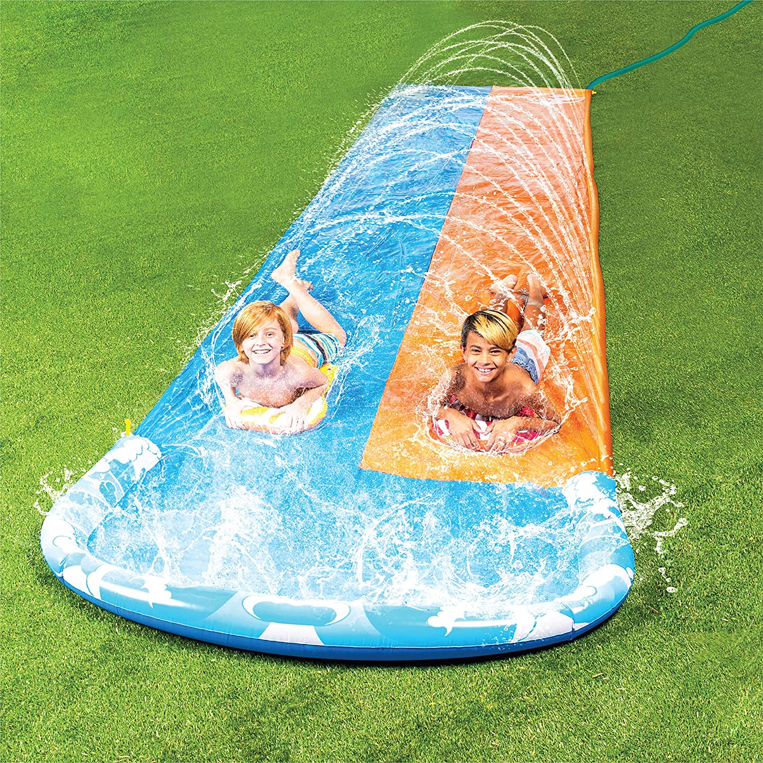 Double Water Slide with 2 Body boards-SLOOSH