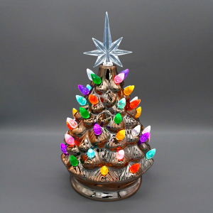 9″ Gold Ceramic Christmas Tree