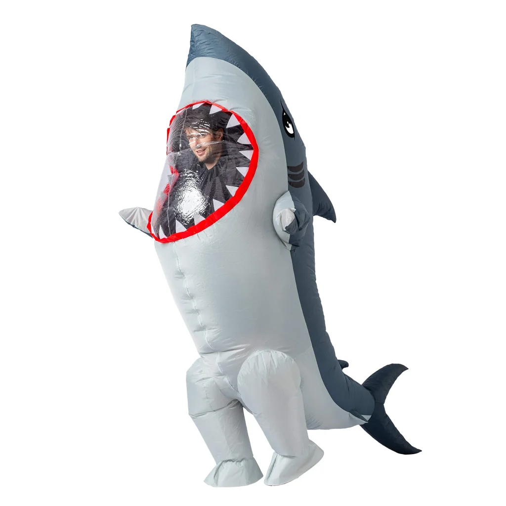 Inflatable shark costume