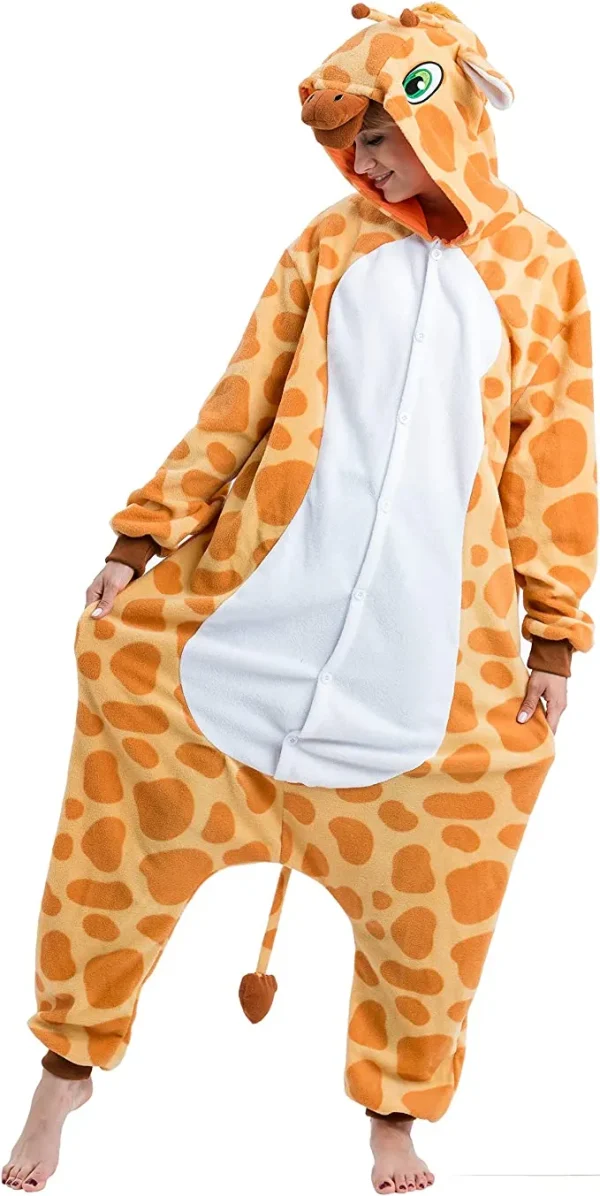 Unisex Adult Giraffe Pajamas Halloween Costume