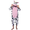 Unisex Adult Halloween Cow One-Piece Pajamas