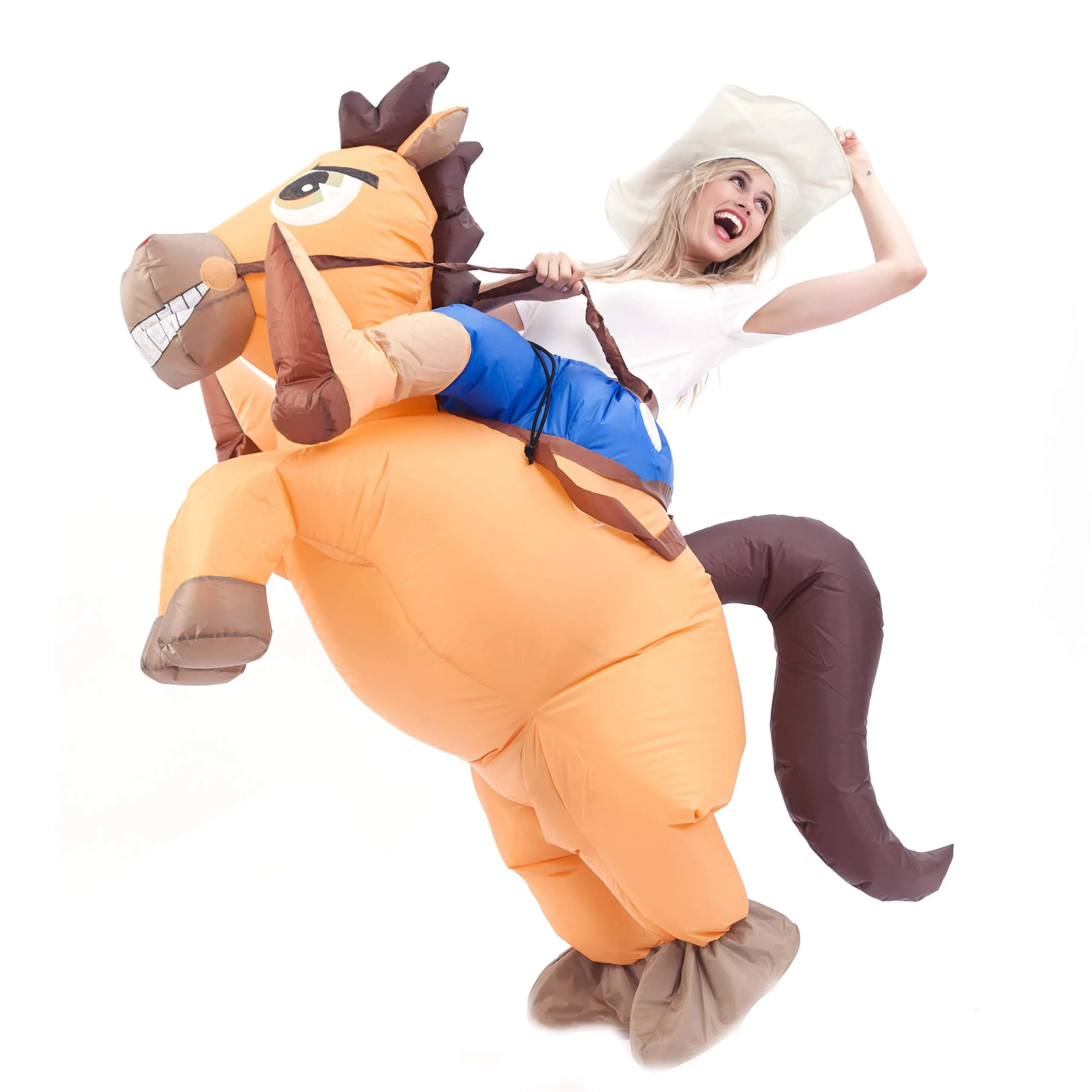 Adult inflatable cowboy costume