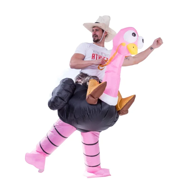Adult Inflatable Riding Ostrich Costume