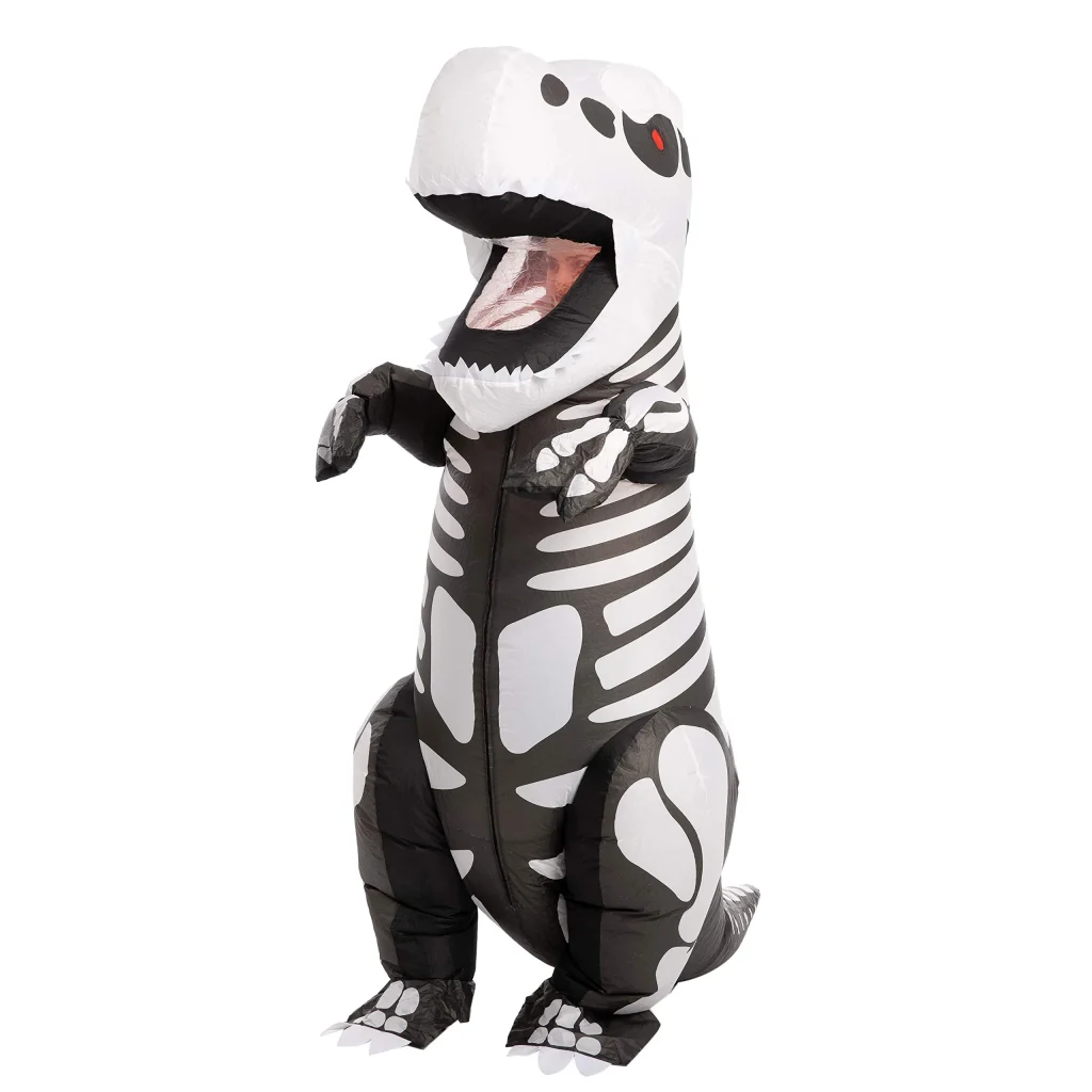 Inflatable skeleton t rex costumes for adults