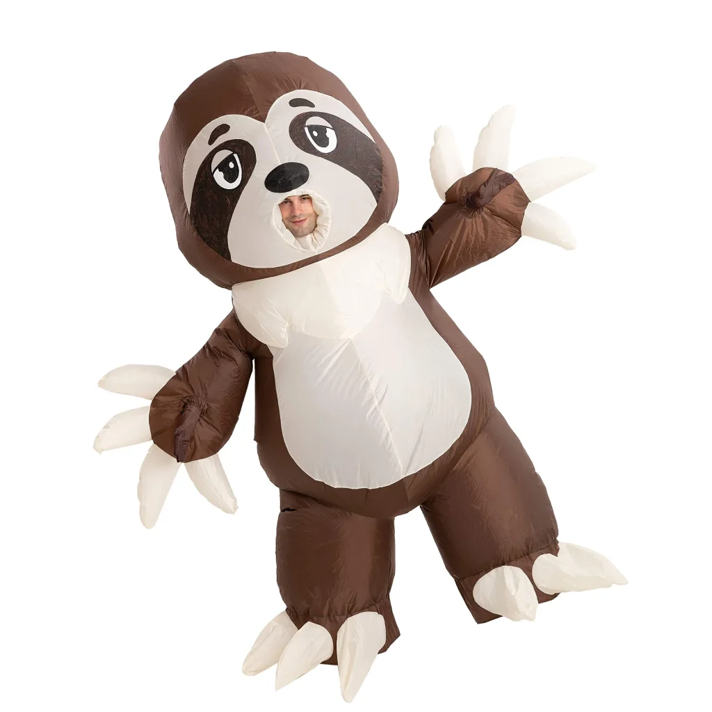 Sloth halloween costume inflatable