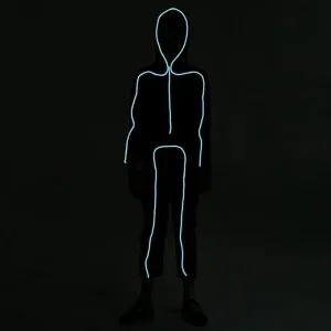 Adult LED Light-up Stick Figure Halloween Costume