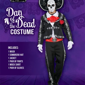 Mens Day of the Dead Halloween Costume