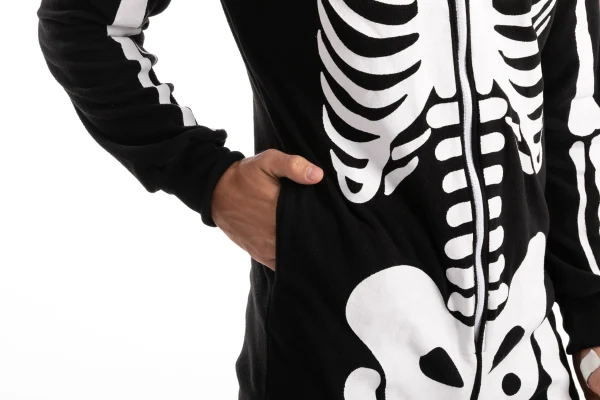 Unisex Skeleton Jumpsuit Plush Skeleton Jumpsuit