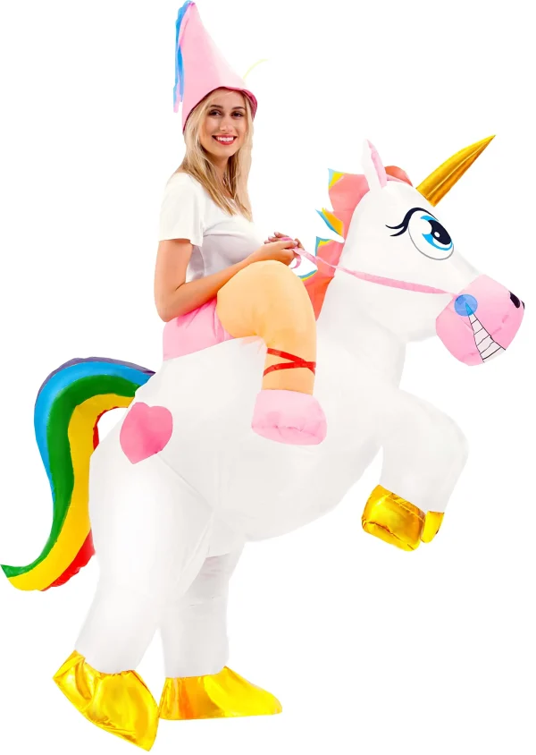 Adult Unisex Unicorn Ride-On Inflatable Costume