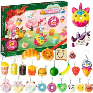 24 Days Christmas Countdown Advent Calendar with Squishies