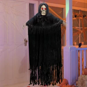 Animated Hanging Grim Reaper Decoration 60in