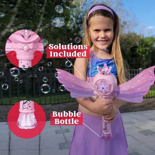 Automatic Electric Butterfly Bubble Machine Wand
