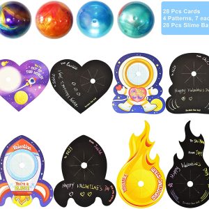 Galaxy Slime with Cards, 28 Packs