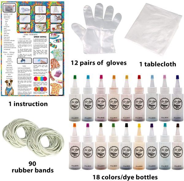 Tie Dye DIY Fabric Dye Art Set - KLEVER KITS