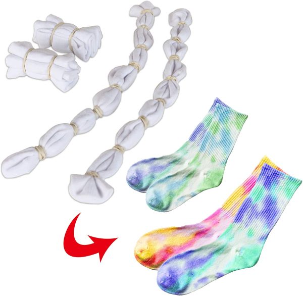 Tie Dye Set with 8 pairs of Socks - KLEVER KITS