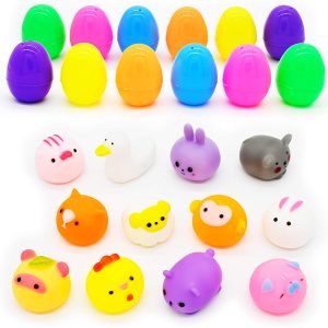 12pcs Prefilled Easter Eggs with Assorted Bath Toys