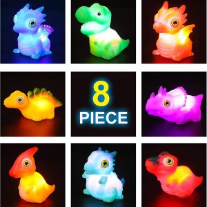8 Packs Light-Up Bath Toys