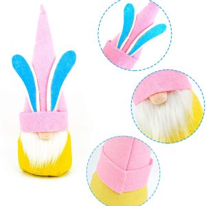 Easter Gnome Solid Color, 4 pcs