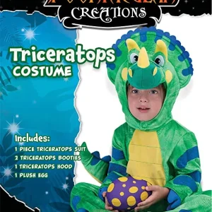 Kids Green Triceratops Costume