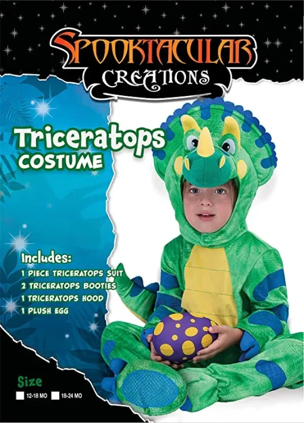 Toddler Green Triceratops Costume