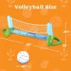 Basketball Hoops & Inflatable Pool Volleyball Set